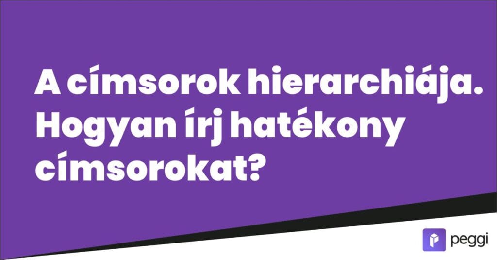 címsorok hierarchiája