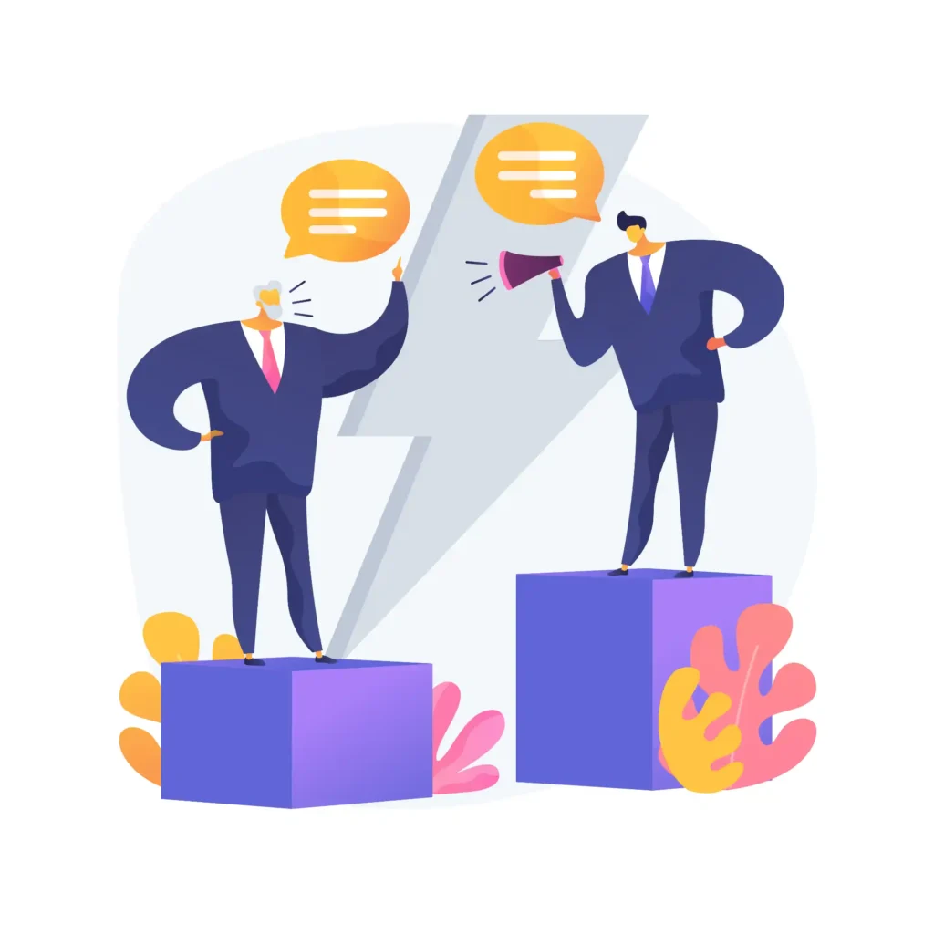 Gyakori tévhitek és valóság az online időpontfoglaló rendszerrel kapcsolatban illusztrált buborékokban.